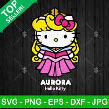 Hello Kitty Moana Princess SVG, Hello Moana Cat SVG, Moana Disney SVG PNG DXF Cricut