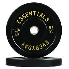 BalanceFrom Fitness 210lb Olympic Bumper Weightlifting Plate Set, Rubber & Steel - Walmart.com