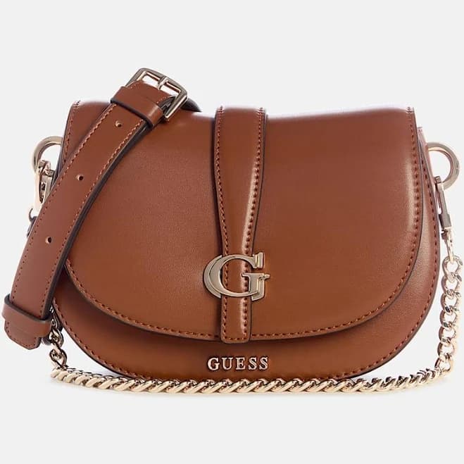 GUESS Women's Carrie Mini Flap Crossbody Bag with Magnetic Closure