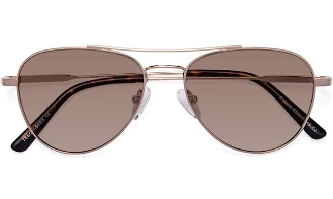 Richard Aviator Lightweight Metal Sunglasses