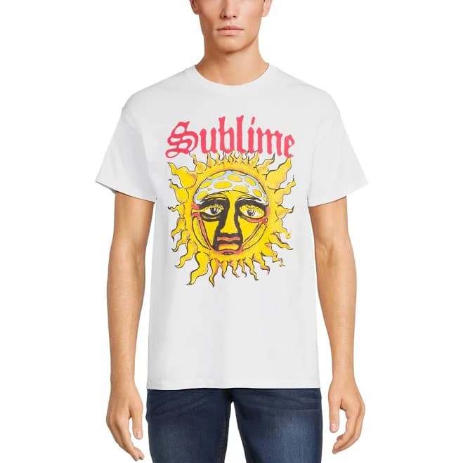 Sublime Men's Graphic Band Tee with Short Sleeves