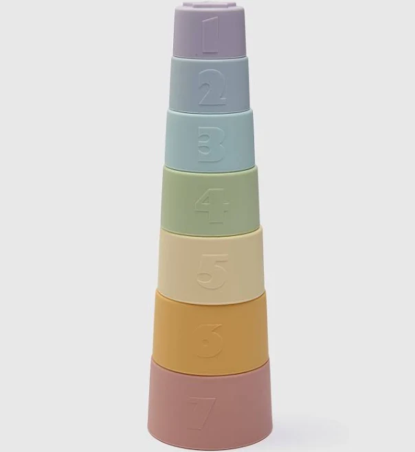 Loulou Lollipop Stacking Cups Rainbow