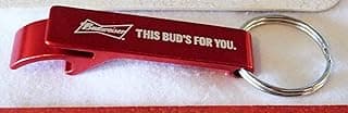 Official Budweiser Multi Function Bottle Opener Key Chain 3 1/2" Long