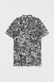 Men's White/Patterned Patterned shirt | H&M