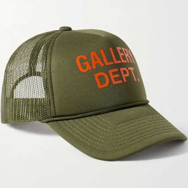 Gallery Dept. Logo-Print Foam and Mesh Trucker Cap - Men - Green Hats