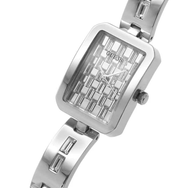 GUESS Women's watch in steel, square case