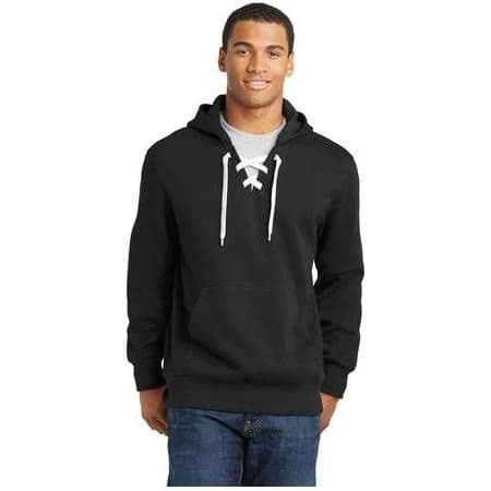 Lace Up Pullover Hooded Sweatshirt
