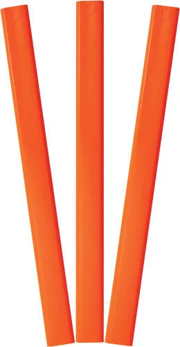 Neon Orange Carpenter Pencils Graphite Pen & Pencil Co. 72 Pack Flat Shape #2HB Lead Non-Rolling