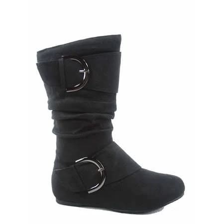 80k Youth Girl's Round Toe Zipper Boot Shoes