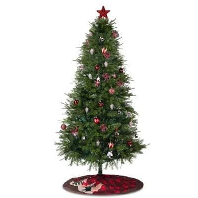 NAYSAYE 7.5ft Pre-Lit Artificial Christmas Tree