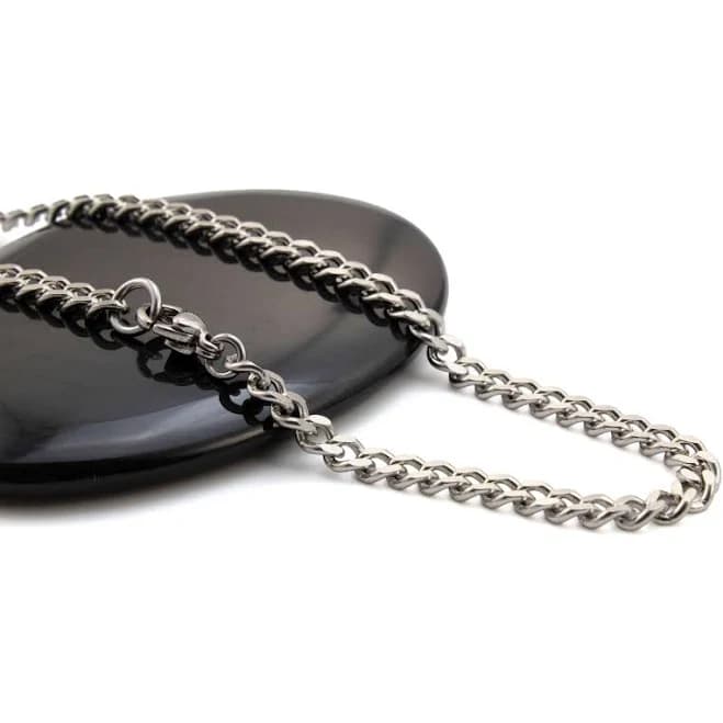 Surgical Steel Diamond Cut Curb Chain