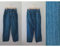 90s Medium Wash Pinstripe High Waist Jeans, 30 Inch Waist, 90s Pinstripe Jeans, Mom Jeans, Pinstriped Denim, 90s Vintage Jeans, 90s Clothing - Etsy