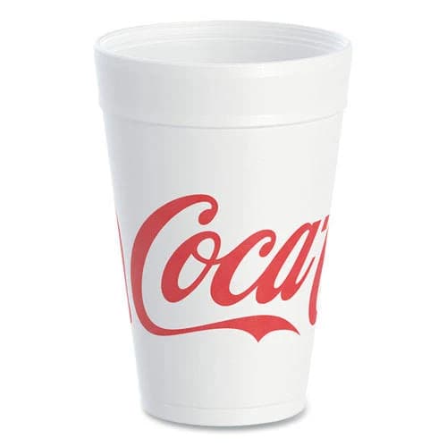Coca-Cola Foam Cups 32 oz Red/White 25/Bag 20 Bags/Carton
