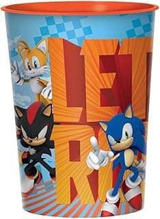 amscan Sonic The Hedgehog Plastic Party Favor Cup - 16 oz | Blue | 1 Pc.