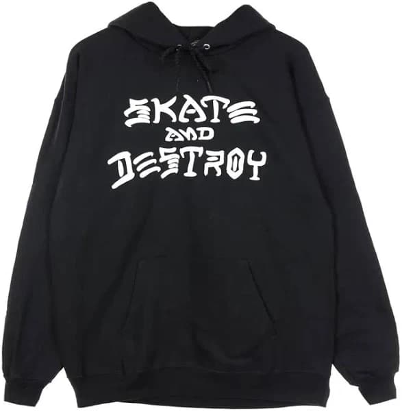 Men's Skate & Destroy Hoodie Black/white