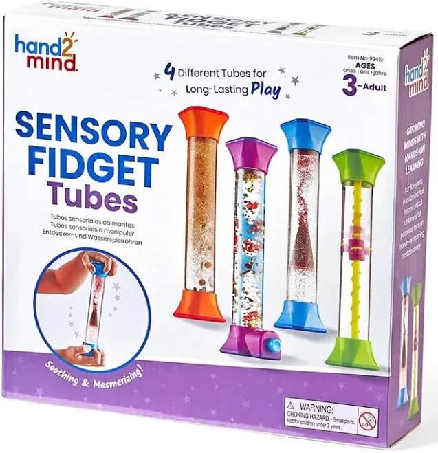 All Questions Sensory Fidget Tubes Set of 4