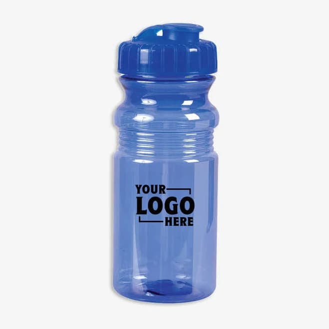 Prime-Line 150 Custom USA Made 20 oz. Translucent Sport Water Bottle With Snap Cap