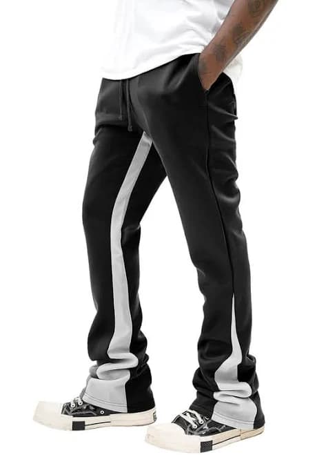 Stripe Stacked Track Pants