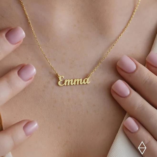 14K Gold Personalized Name Necklace