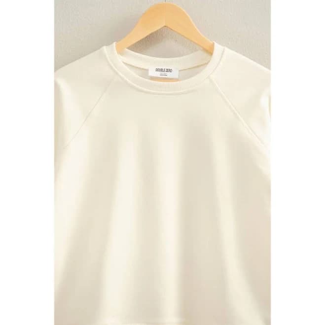 Whip Crew Neck Raglan Sleeve Sweatshirt