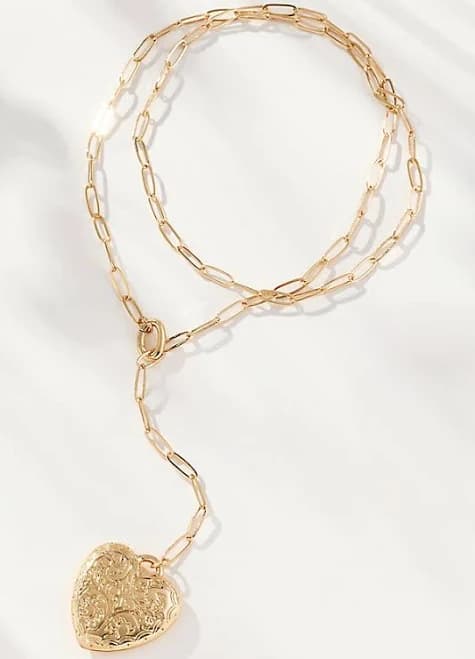 Anthropologie Heart Pendant Necklace