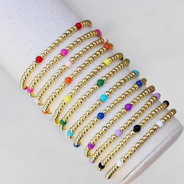 Beaded Stretch Elastic Bracelet