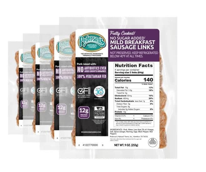 Pedersons Farms Mild Breakfast Sausage Links