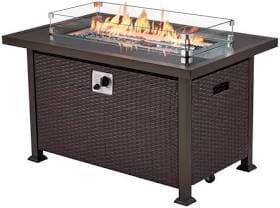 Homrest 44in Outdoor Propane Gas Fire Pit Table