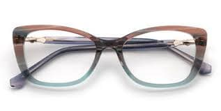 Delfina - Rectangle Brown Glasses for Women - Lensmart