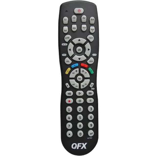 QFX Universal 8-in-1 Remote with Glow-in-the-Dark Buttons