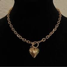 Jewelry | 31j Gold Heart Pendant Necklace | Poshmark