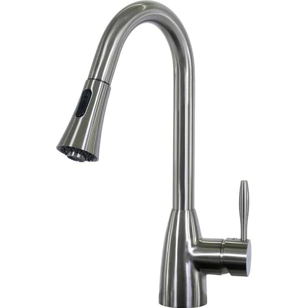 BBQGuys Signature Single Handle Pull-Down Gooseneck Hot/Cold Faucet