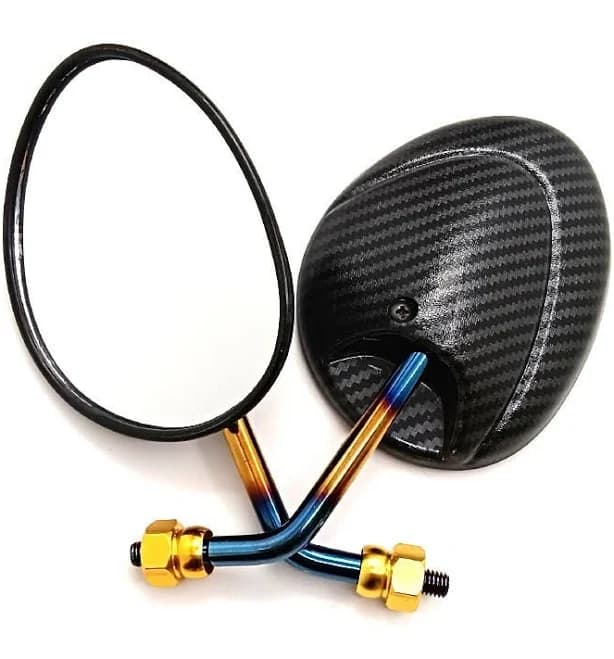 Htt Motorcycle Oval Rearview Side Mirrors