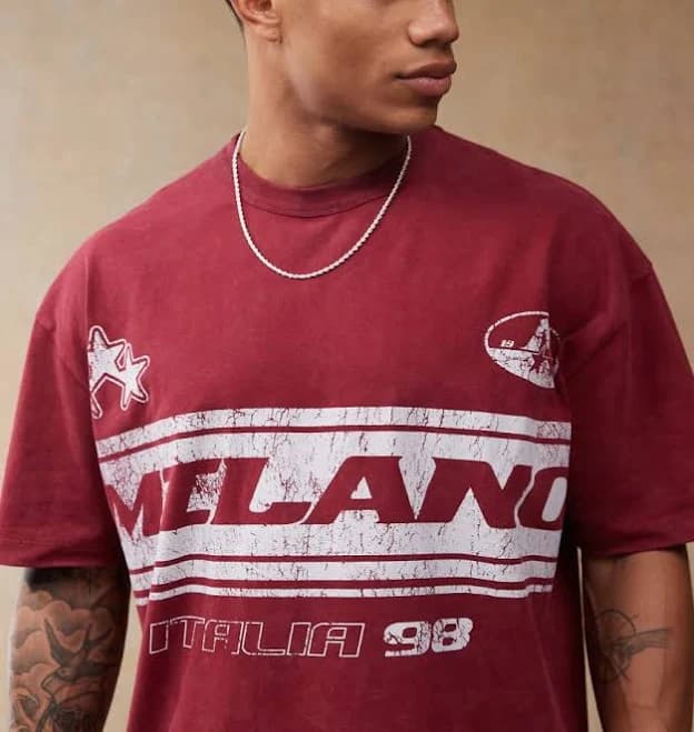 ASOS Oversized T-Shirt with Front Chest Print