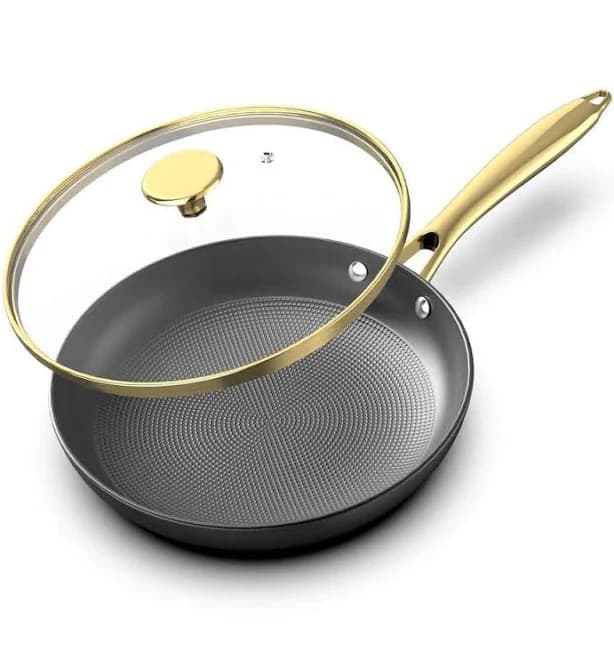 Adrinfly 10 in. Cast Iron Long Lasting Nonstick Frying Pan