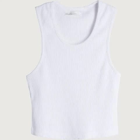 Oak + Fort Cropped Ribbed Tank