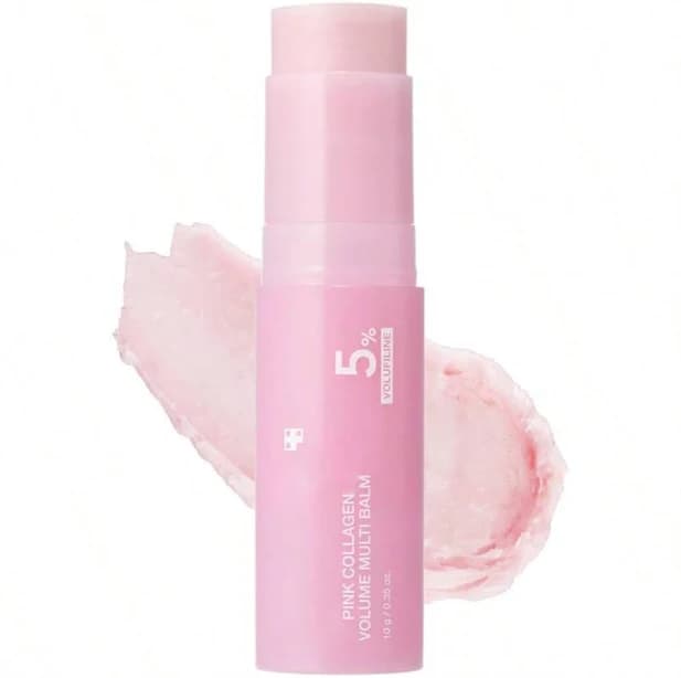 PDRN Pink Collagen Volume Multi Balm | All In One Volufiline, PDRN, NAD Stick For Youthful-Looking, Helping Look Of Fine Lines, Firming Care, Anti-
