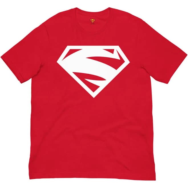 Superman Logo T-Shirt Blue/Red Logo Red T-Shirt / XL