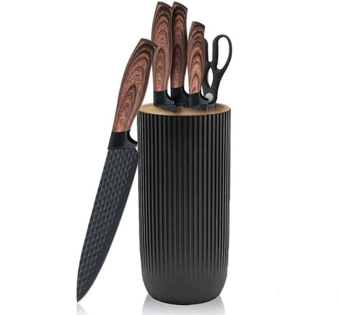 Wudkey 6-Piece Stainless Steel Kitchen Knife Set