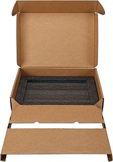 CRUGLA Laptop Shipping Box with Cushioned Foam, Up to 17 inch Corrugated Cardboard Mailer for Laptop Notebook Shipment,1 Pack