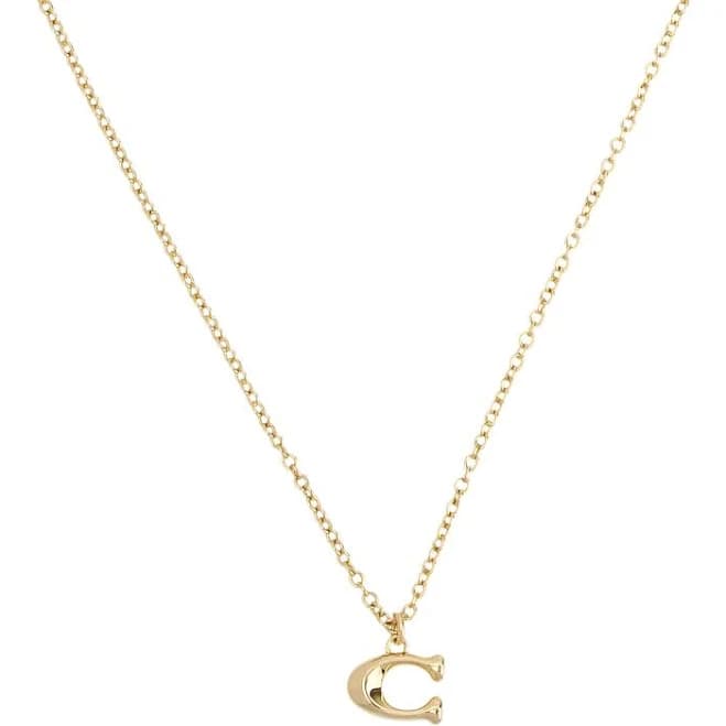 Coach Women's Signature C Charm Starter Necklace