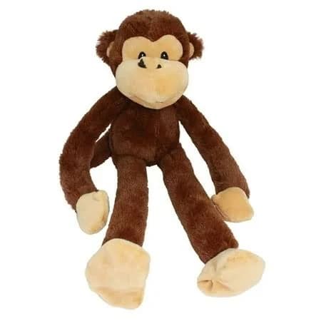 Big Dog Toys Squeaker Characters Brown Monkey