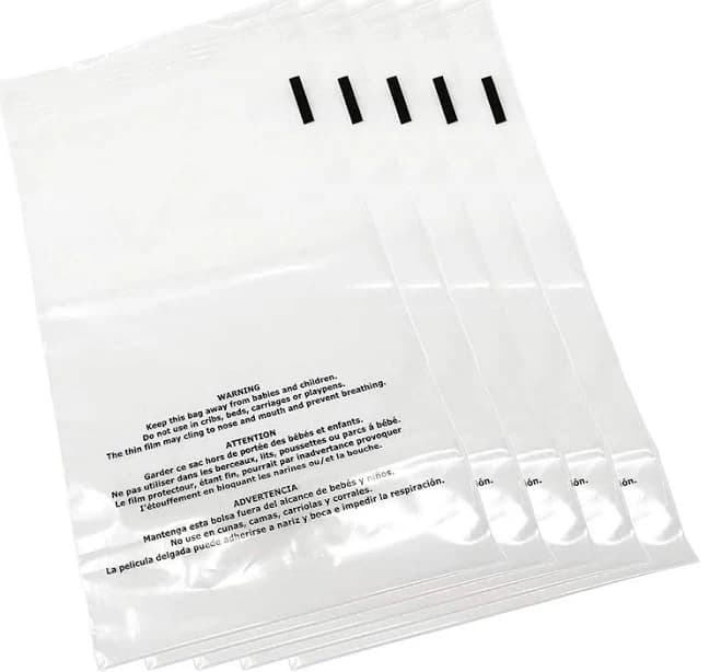 Pack of 500 Clear Resealable Packaging Bags