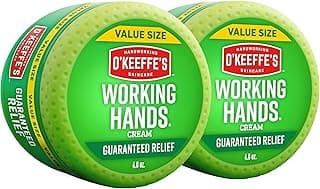Working Hands Hand Cream for Extreme Dryness - 6.8 oz Value Size Jar (2 Pack) - Repairing Skincare for Cracked, Dry Hands