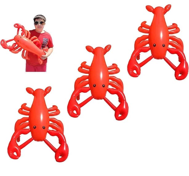 Zugar Land Large 20" Red Blow-Up Inflatable Lobster Pool Toy