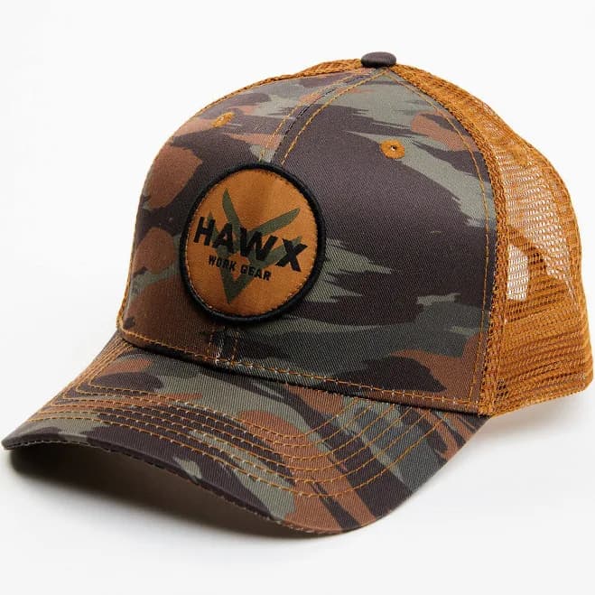 Men's Camo Print Circle Patch Ball Cap