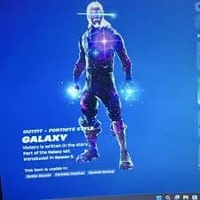 Epic Games Fortnite Galaxy Outfit, 206 Characters, 250 Back Bling