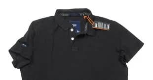 Superdry Men's Black Classic Pique Short Sleeve Polo Shirt