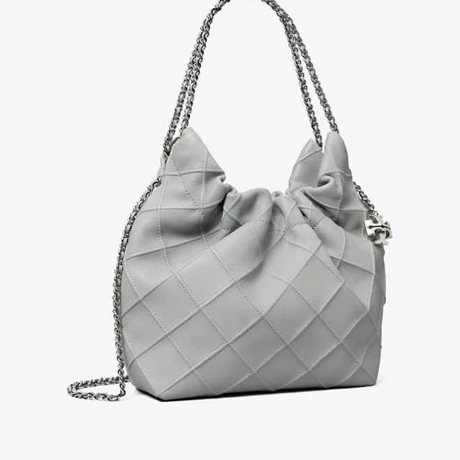Tory Burch Fleming Mini Leather Hobo Bag