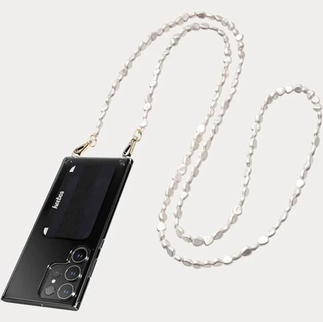 Samsung Crossbody Phone Case with Pearl Strap